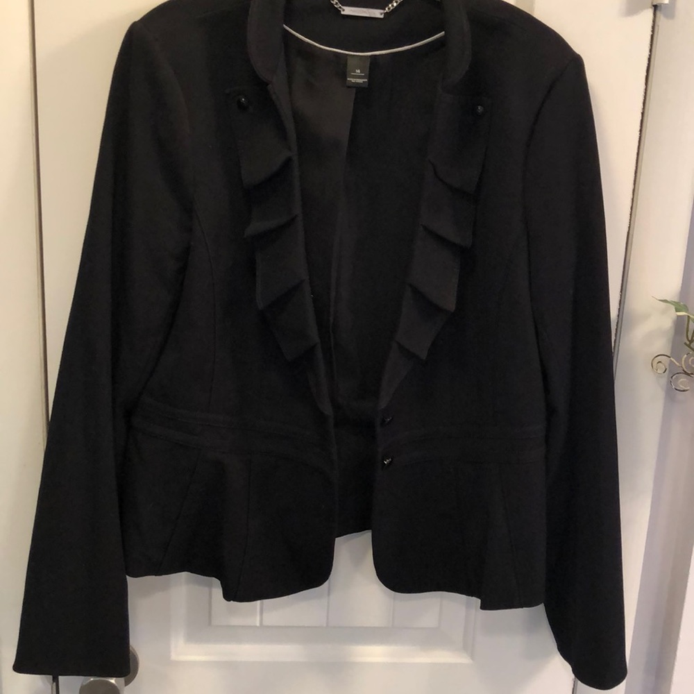 Black blazer, from white/black
